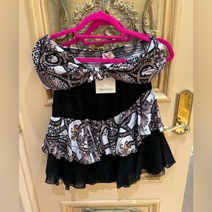 Bandeau top and skirt